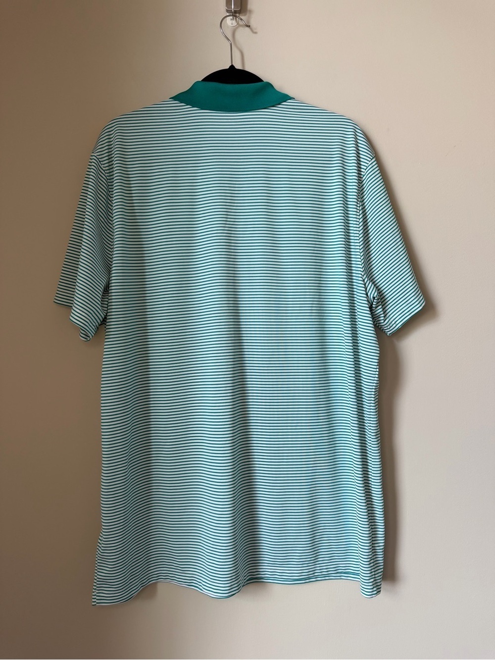 Nike Golf Polo Shirt Mens XL Dri Fit Swoosh Standard Fit Stretch Green - Picture 10 of 11